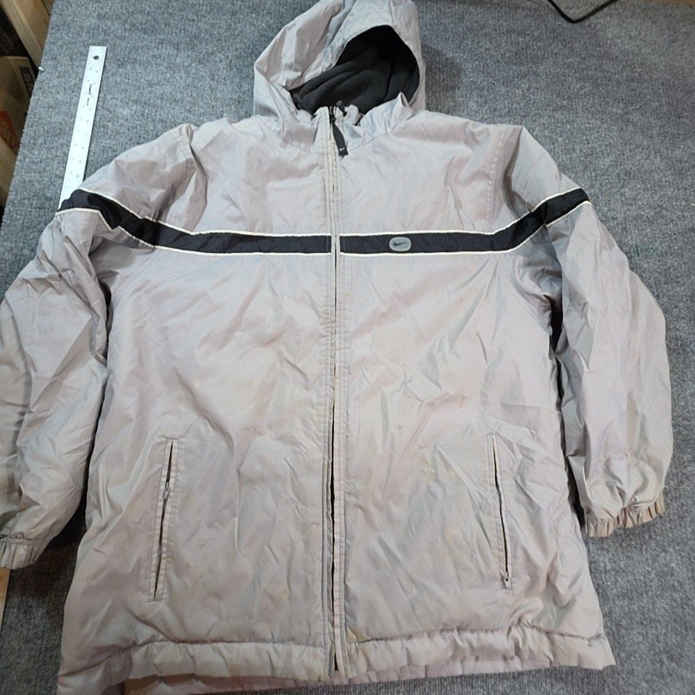 Nike Jacket Mens 2XL Gray 3-In-1 Hooded Insulated Fleece Full Zip Outdoor - Picture 8 of 10